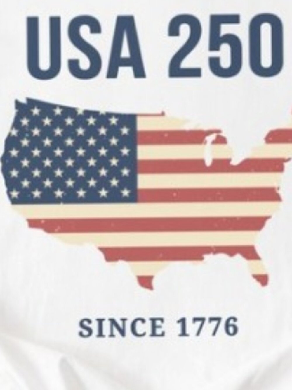 USA 250 T-Shirt, Patriotic US 250th, Fourth of July Tee - Picture 2 of 3